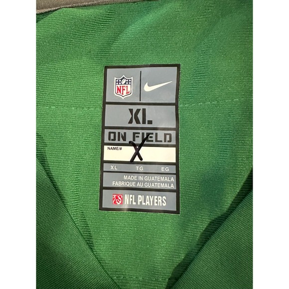 Green Nike On Field NFL New York Jets Jersey Men's XL #14 DARNOLD - Picture 3 of 4